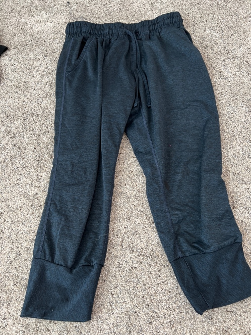 Dark Charcoal Drawstring Jogger Pants